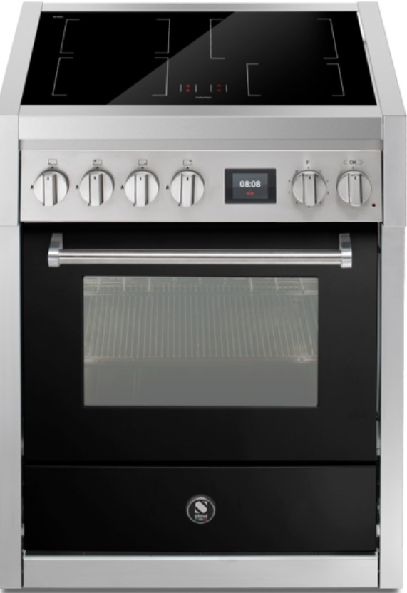 Freistehender Elektroherd mit Induktion und Ofen
