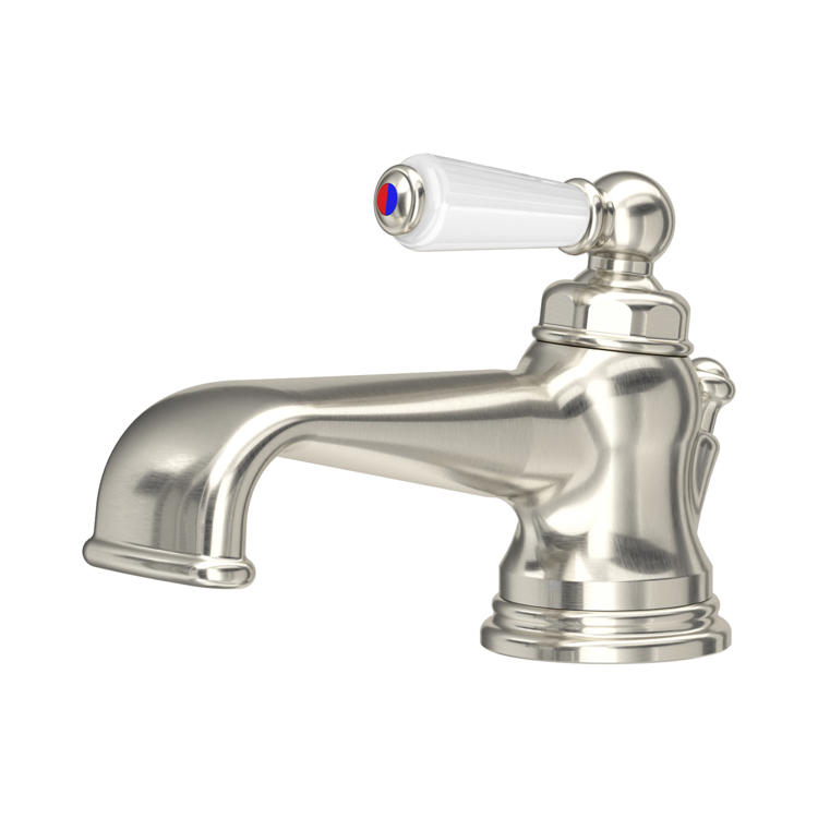 Perrin & Rowe Traditional 3670 Einhebel-Waschtischmischer in Nickel matt