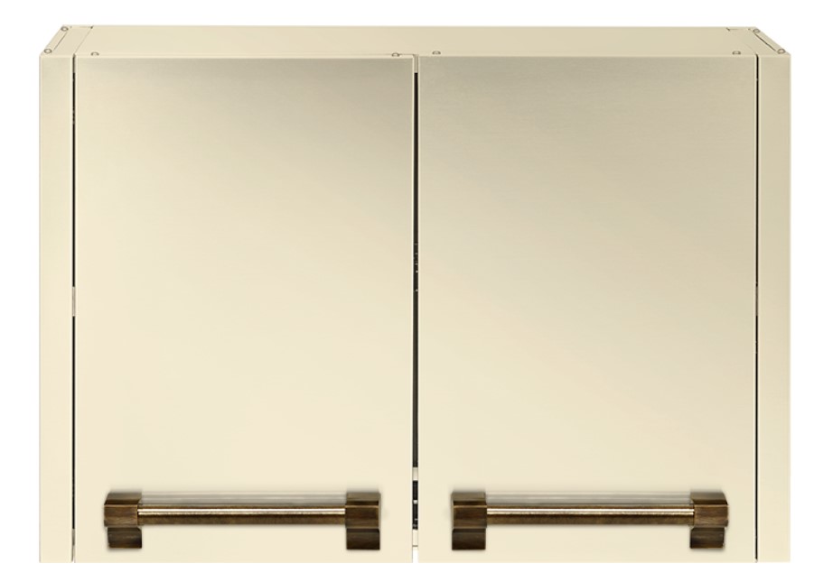 Edelstahl Einbau-Doppeltür für Outdoor-Küche, Grill oder Garten, modernes Design Zweiteilige Einbau-Doppeltür aus Edelstahl mit robusten Griffen, ideal für den Einsatz in Outdoor-Küchen oder beim Grillen