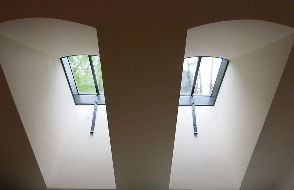 Bogen-Dachfenster 26 x 40 cm PUUR