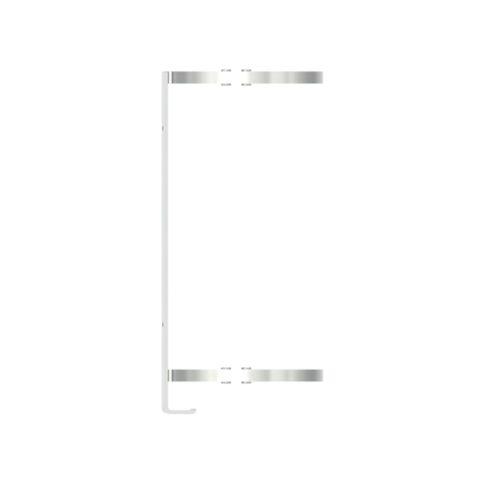 Moderner Edelstahl Prospektständer mit Acrylglas-Front für Werbematerial Eleganter Prospektständer aus Edelstahl mit transparenter Acryl-Front zur Präsentation von Flyern oder Broschüren