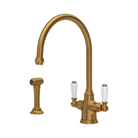 Küchenarmatur, Waschbeckenarmatur, Messing, Einhebelmischer, Messingoptik