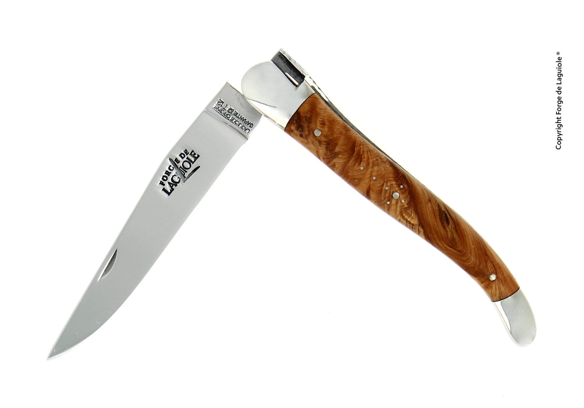 Taschenmesser mit Griff aus Wacholderolz und Mitres aus Inox