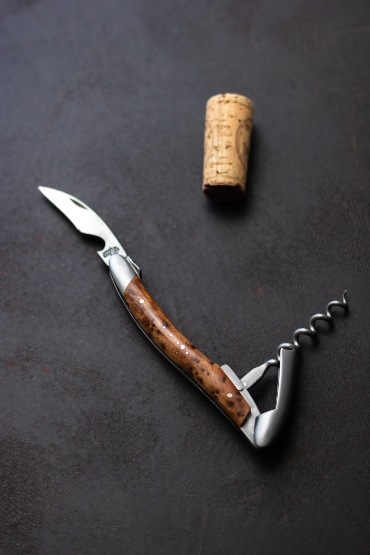 Sommelier Messer mit Griff aus Thuja