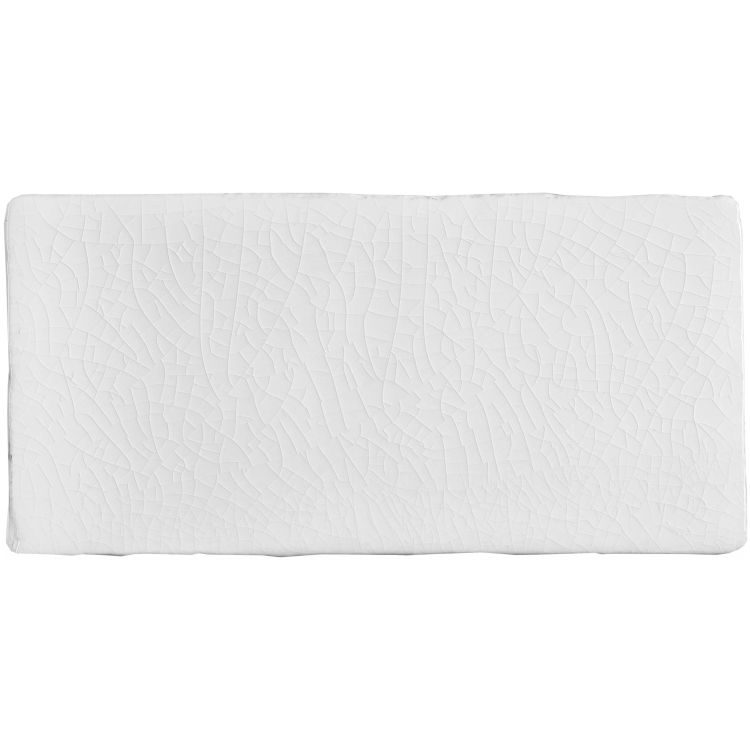 Rechteckiges weißes Memory-Foam Nackenkissen