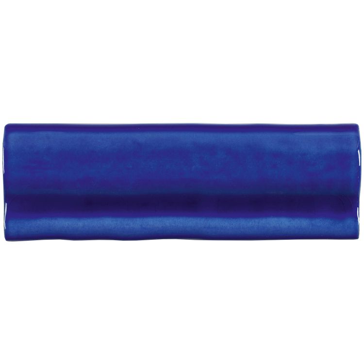 Kobaltblaue glasierte Bordürenfliese, rechteckig