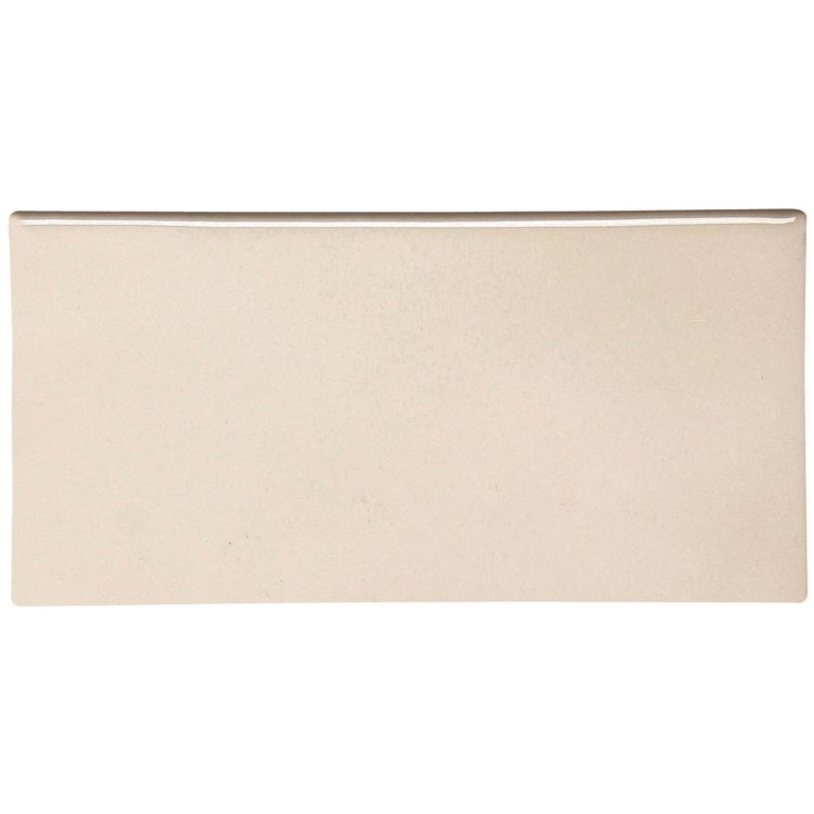 Beige Keramik-Wandfliese rechteckig, glasiert