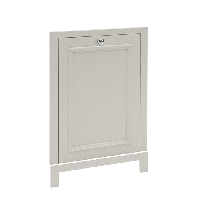Wohnzimmer- oder Badezimmer-Unterschrank in Weiß mit Tür, klassisches Design Weißer Unterschrank mit einer Tür und silbernem Knauf, geeignet für Bad oder Küche, klassisches Design