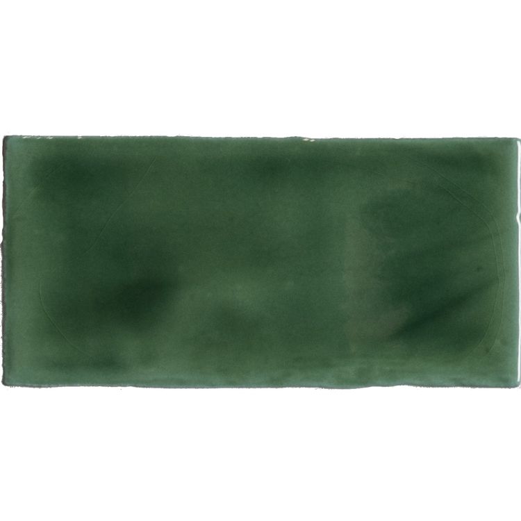 Rechteckige grüne Wandfliese, glasiert