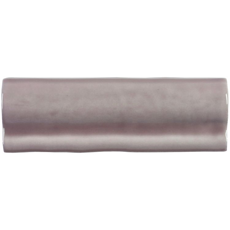 Rechteckige mauve Keramikfliese mit Glanzoberfläche