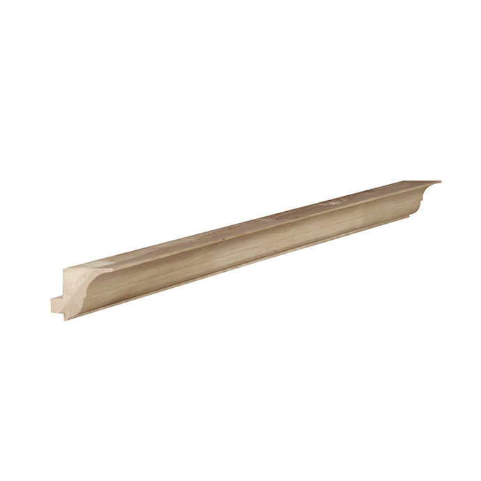 Holz Handlauf aus Massivholz für Treppen, unbehandelt, formstabil und langlebig Langer Massivholz-Handlauf für Treppen, unbehandelt, ideal für den Innenausbau
