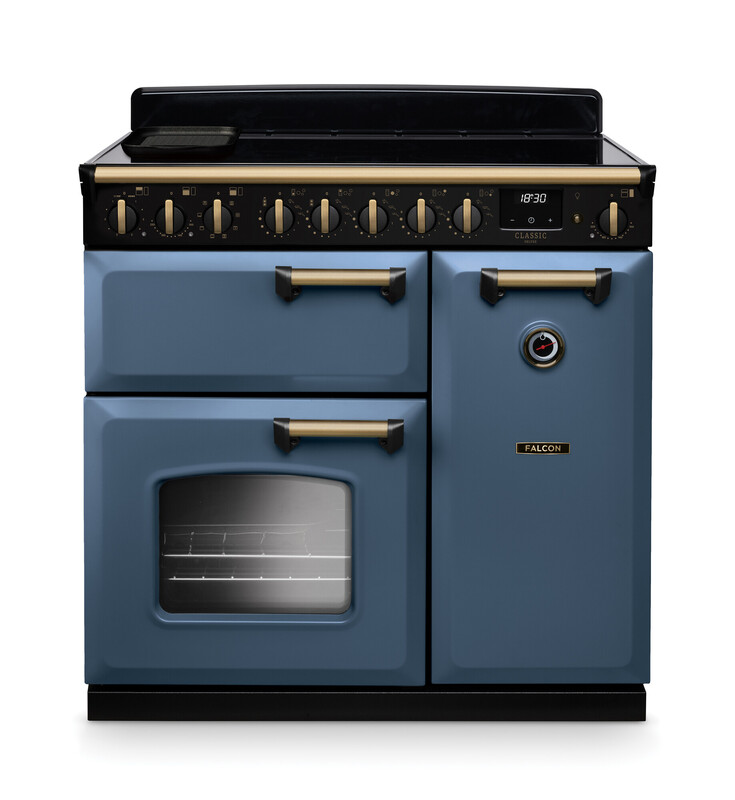 Falcon Classic Range Cooker blau mit Induktionskochfeld