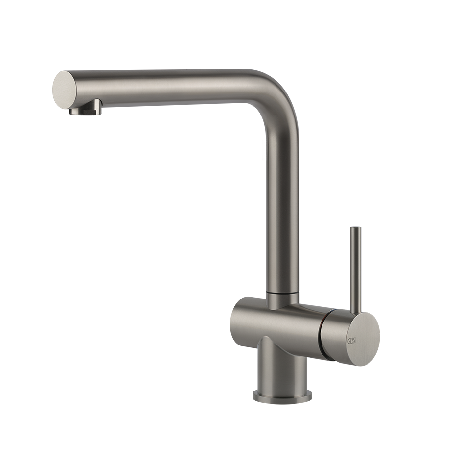 Gessi Acciaio Küchenarmatur, Edelstahl Einhebelmischer