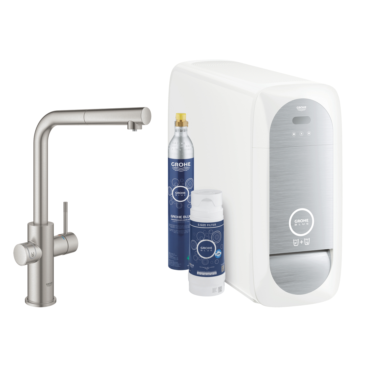 GROHE Blue Home Starter Kit – gefiltertes, gekühltes Wasser
