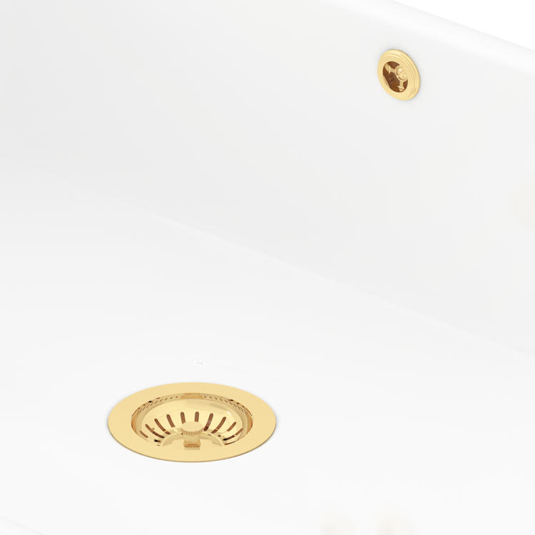 spout, Abfluss, Spüle, Gold, Becken