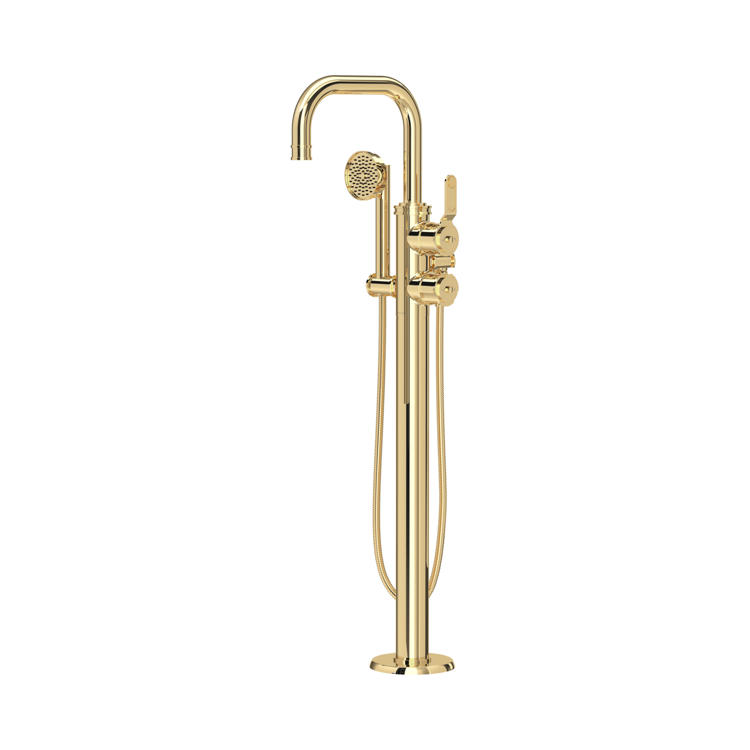 Perrin & Rowe Armstrong 3660 freistehende Badewannenarmatur mit Thermostat und Handbrause