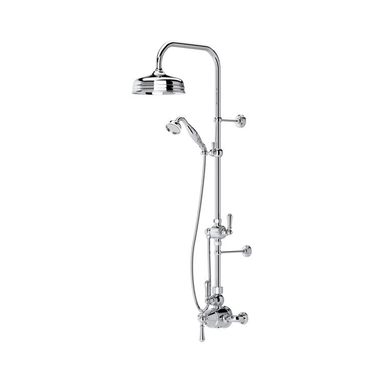 Perrin & Rowe Georgian Duschsystem Nr. 2 Aufputz-Duschsystem mit Regendusche und Handbrause