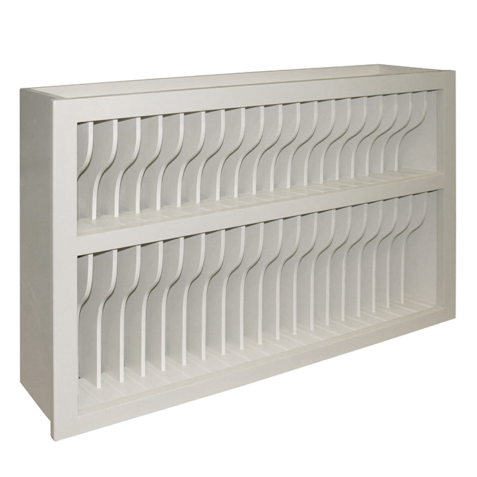 Tellerregal 105cm – Chichester Schrank aus Massivholz, elegante Landhausküche