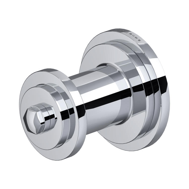 Verchromter GROHE Bademantelhaken zur Wandmontage mit runder Rosette, massives Messing, verdeckte Befestigung – ideal als Handtuch- oder Bademantelhaken im Bad
