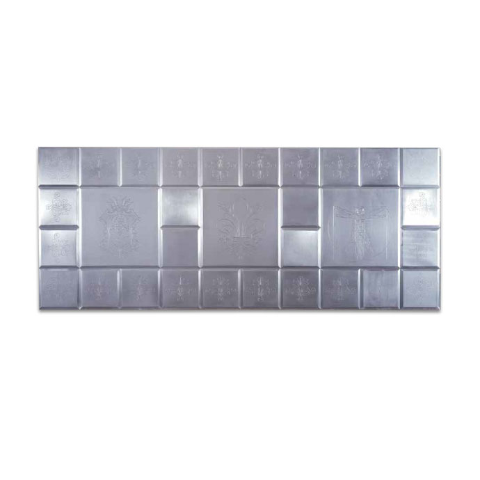 Fliesenspiegel Aluminium Triplo