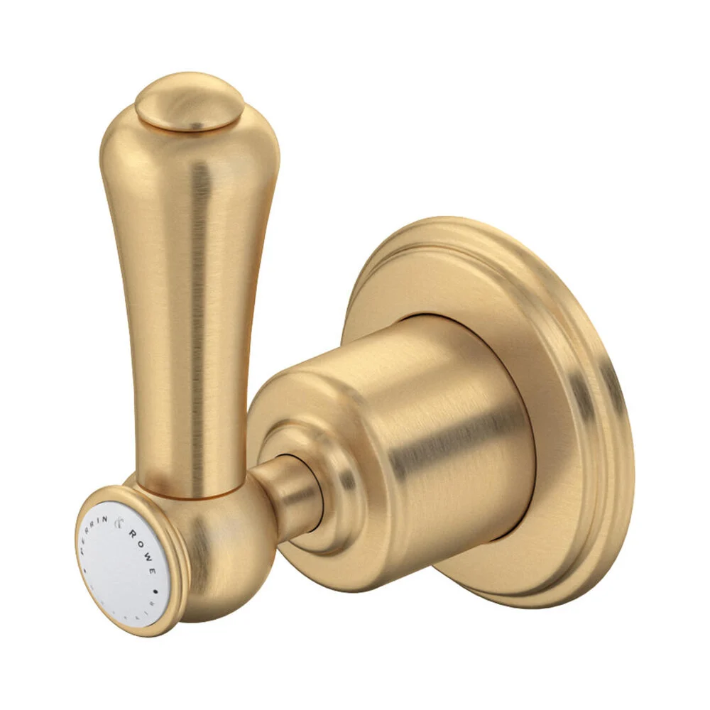 Perrin & Rowe Georgian 5742 Unterputz-Umschaltventil mit 2 Auslässen in Messing satiniert