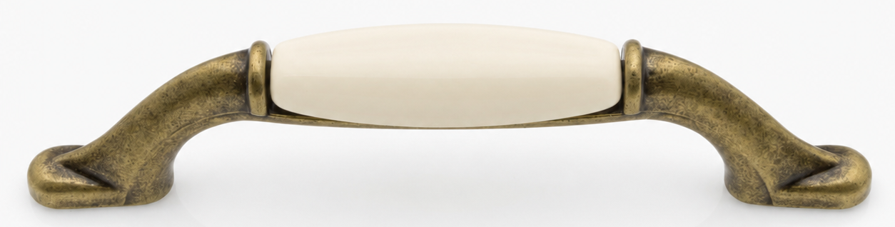 Giusti Möbelgriff M50 – Porzellan Ivory - 96 mm