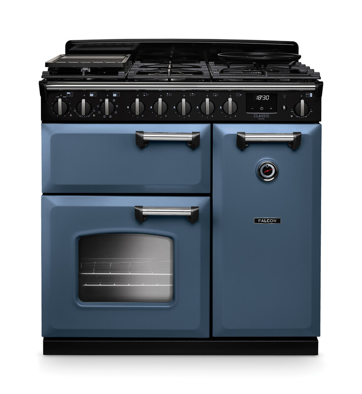 Blauer Falcon Classic Range Cooker mit Gas und Doppelofen