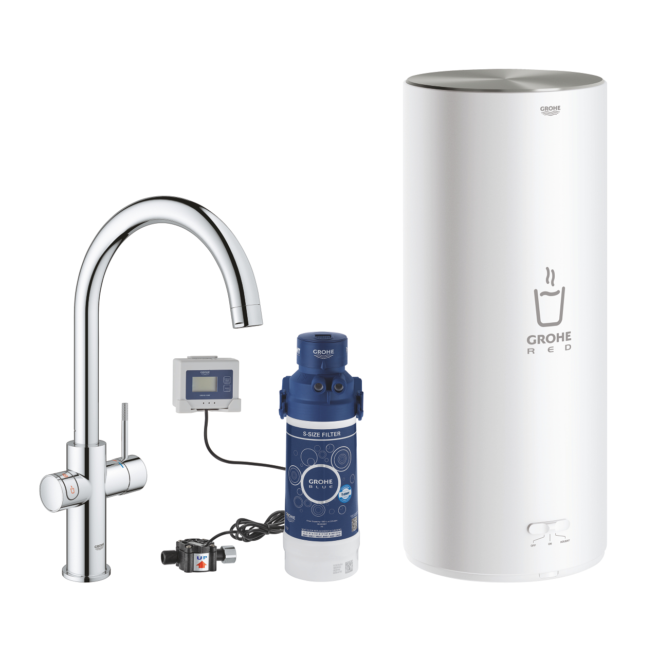 GROHE RED DUO ARMATUR UND BOILER GRÖSSE L