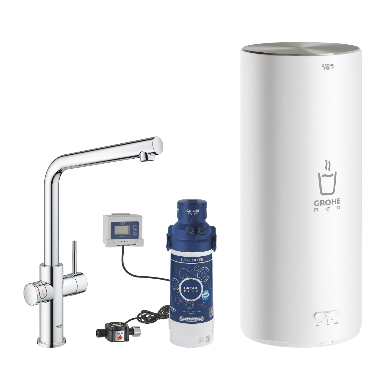 GROHE RED DUO ARMATUR UND BOILER GRÖSSE L