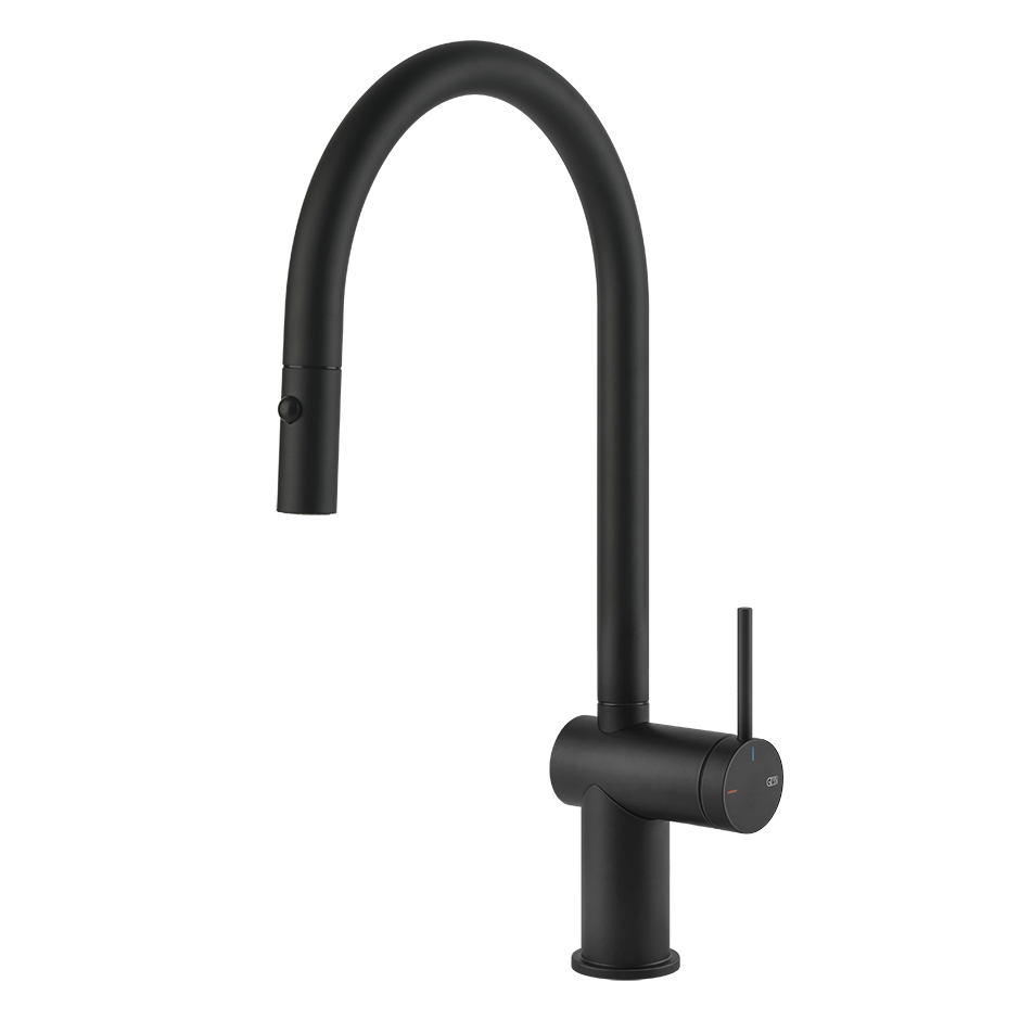 Gessi Inedito Einlocharmatur, 360° Auslauf, 33,5 mm Bohrung