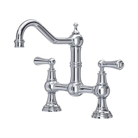 geblächter Armaturen, Waschbeckenarmatur, Chrome, Zweigriff-Armatur, Waschtisch