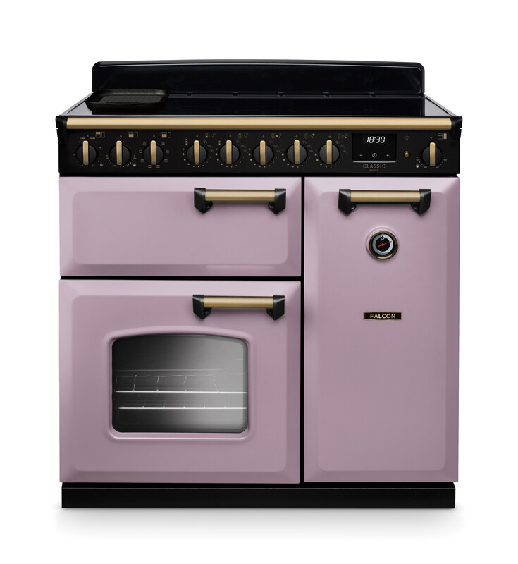Lila Falcon Classic Range Cooker mit Induktion, Doppelofen