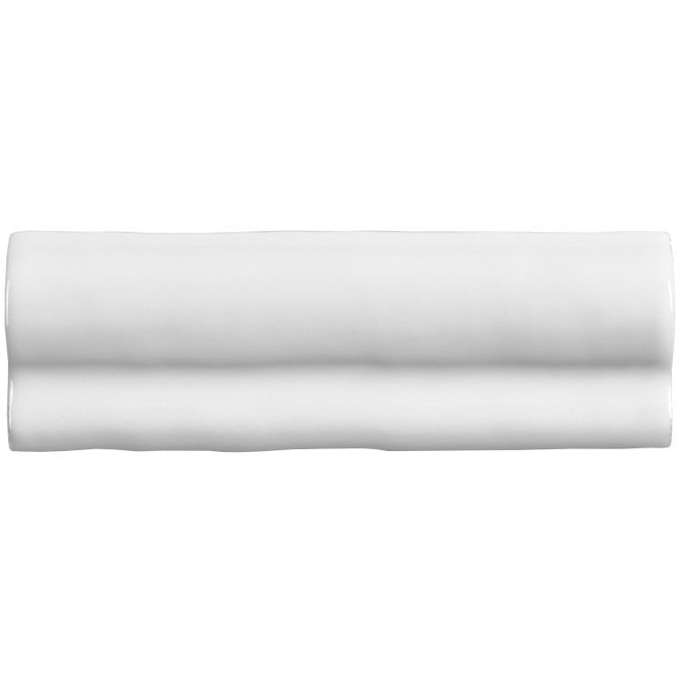 Weiße glasierte Keramik-Bordüre für Wandfliesen