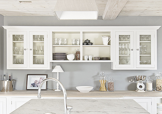 Zweitüriger Gewürzschrank 85cm Massivholz Chichester – Landhausküche