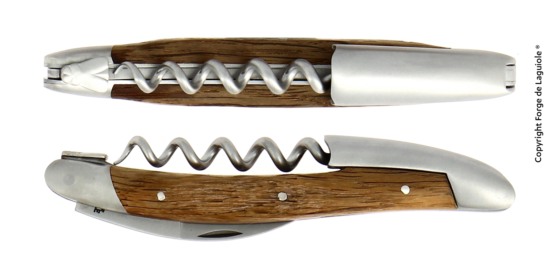 Sommelier Messer mit Griff aus Mooreiche, 5000 jahre alt, Rinde