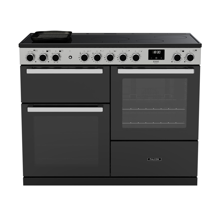 RS30263_EDDLO110EIGBLKCM-E1-Falcon Edge Deluxe 110 Induction-Proving drawer-Black-Chrome-Front view-scr.jpg?ts=1751025510