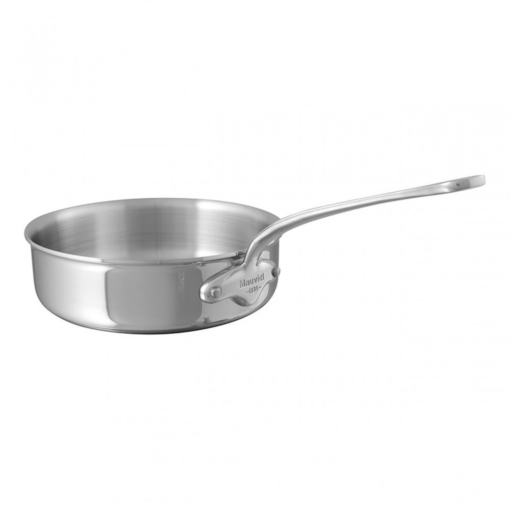 Edelstahl-Kasserolle mit Griff, ideal zum Kochen