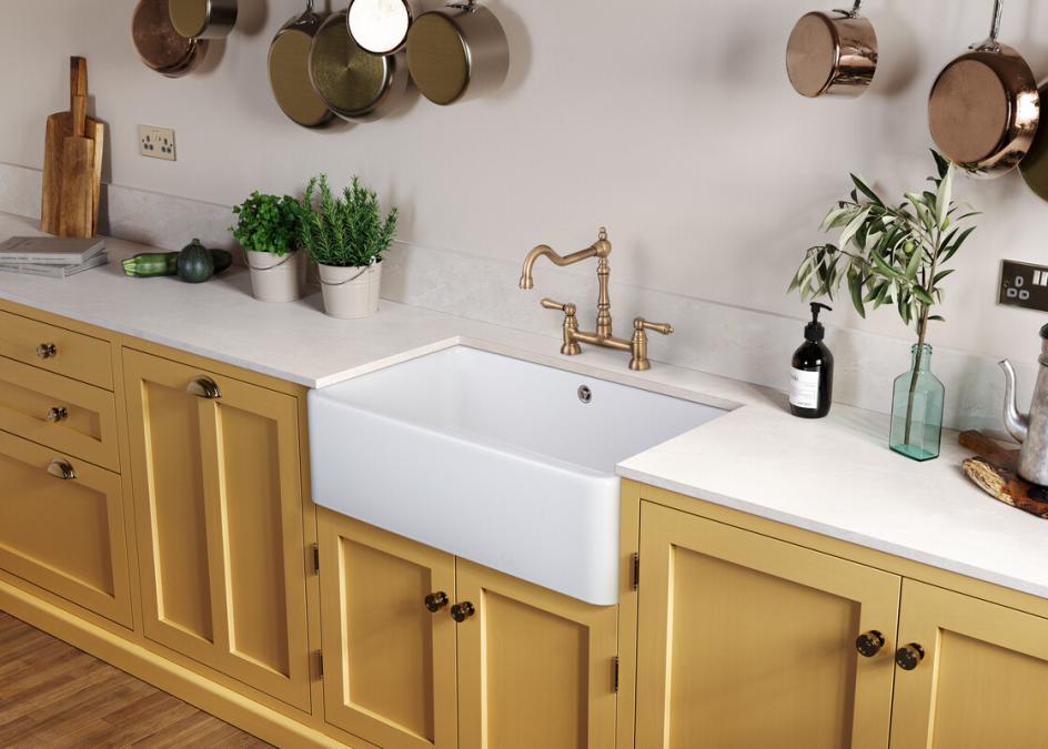 Farmhouse Fire Clay Ceramic Belfast Sink