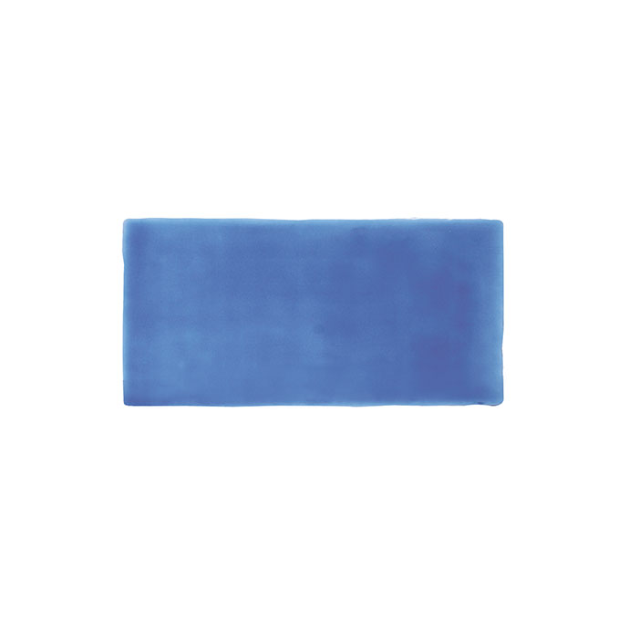 Rechteckige Wandfliese in glänzendem Blau, moderne Keramikfliese für Bad und Küche Blaue, rechteckige Keramikfliese mit glänzender Oberfläche, ideal für Wandgestaltung in Bad oder Küche
