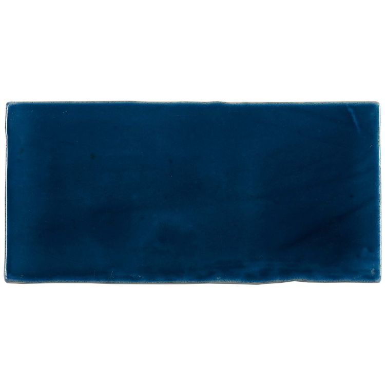 Rechteckige dunkelblaue, glasierte Keramikfliese