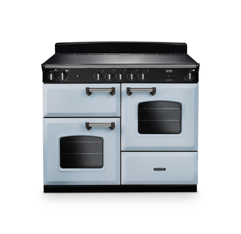 Falcon Classic Standherd hellblau mit mehreren Öfen