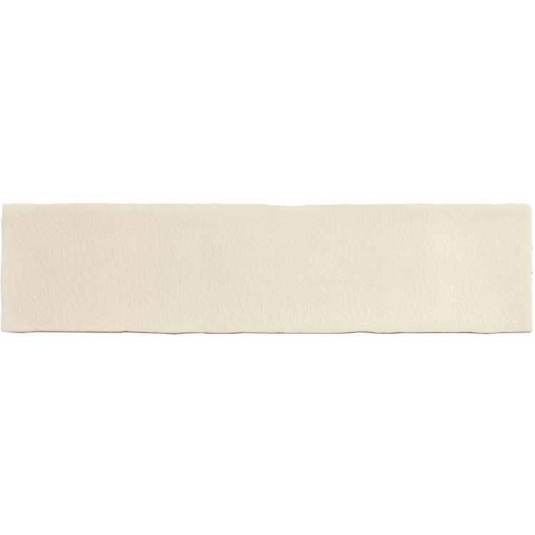 Cremefarbene Bordüre Fliese mit Craquelé