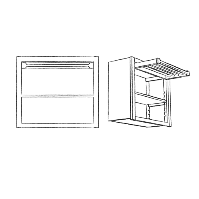 Lüftungsoberschrank 75cm