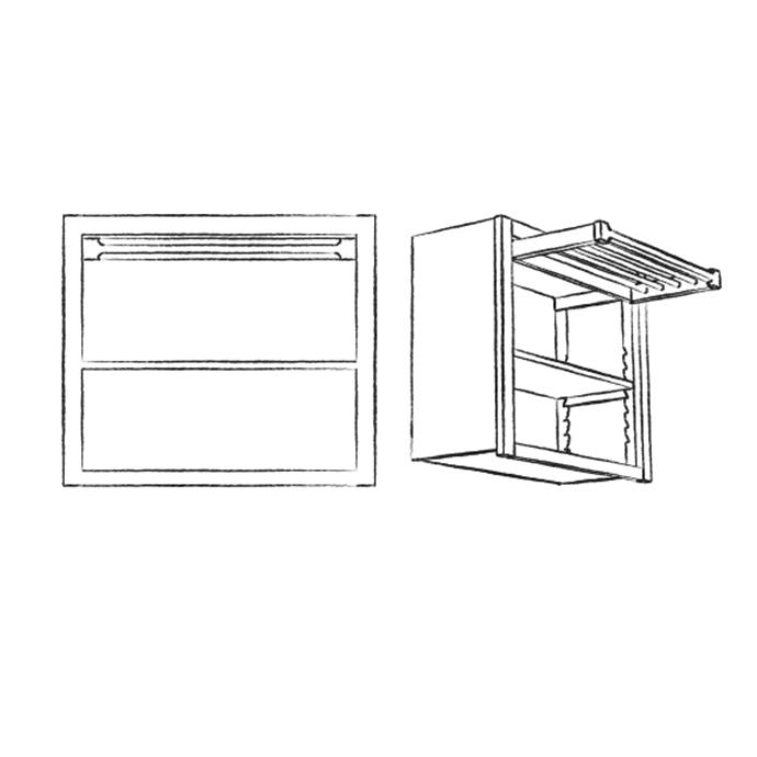 Lüftungsoberschrank 75cm