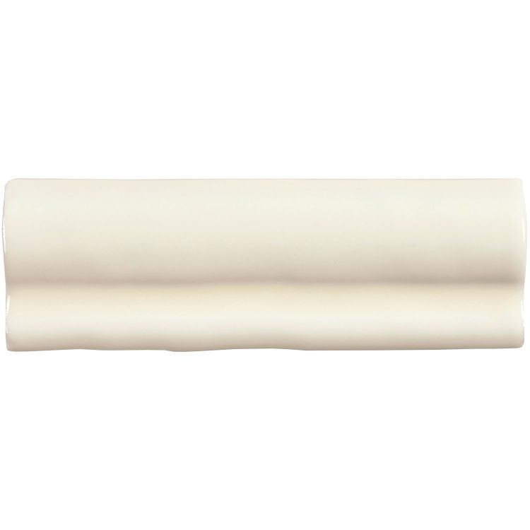Glänzende cremefarbene Keramik-Abschlussleiste