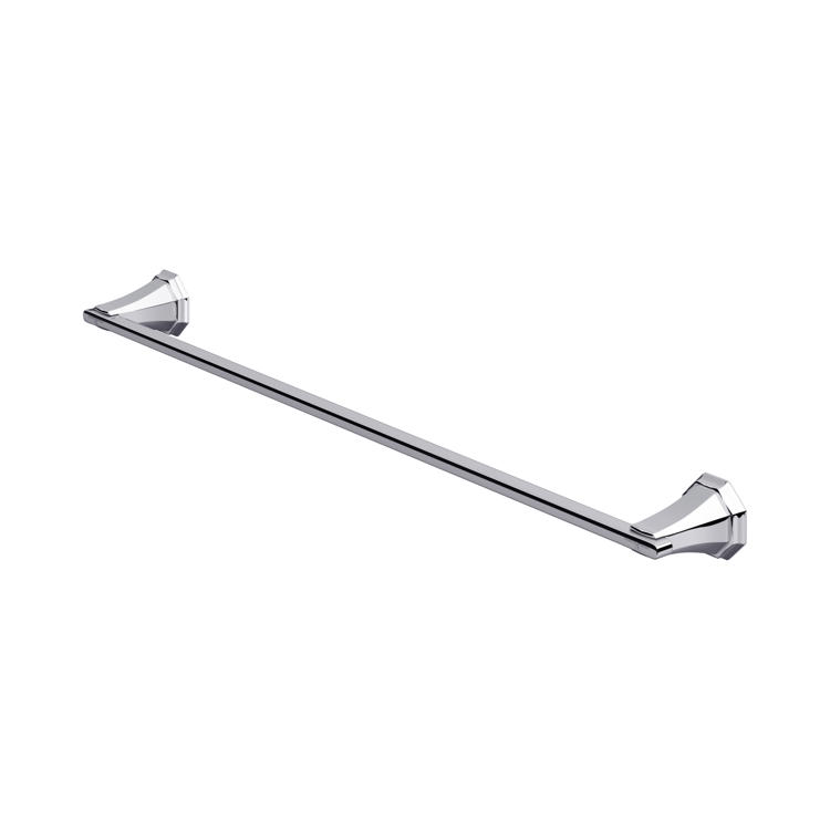 Chrom-Handtuchhalter 60 cm zur Wandmontage – schlanke Handtuchstange aus Metall, rostfrei, modernes Badaccessoire für Hand- und Duschtücher