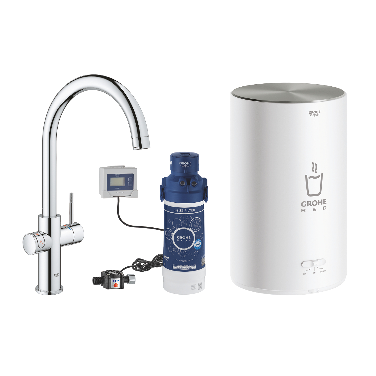 GROHE RED DUO ARMATUR UND BOILER GRÖSSE M