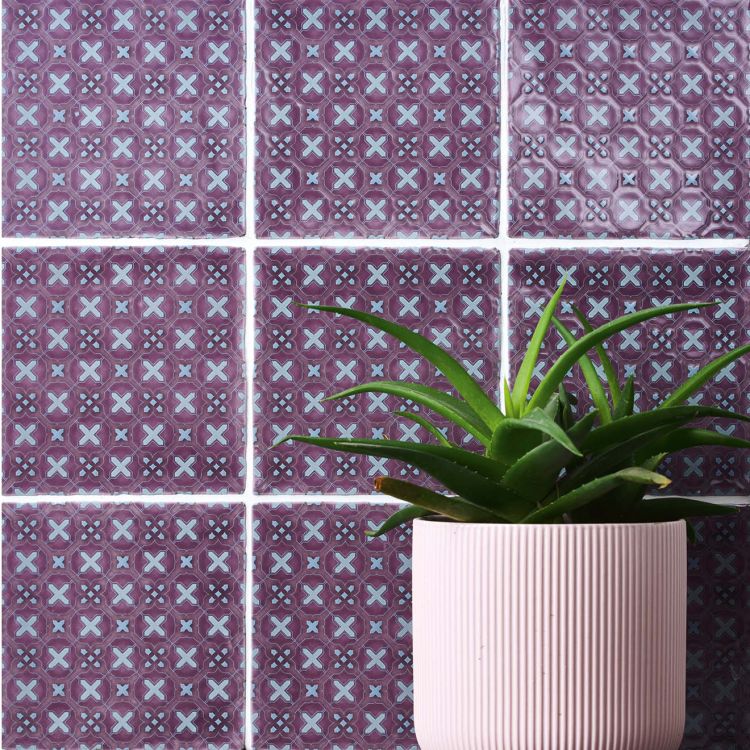 Pflanze, Pflanze im Topf, Pflanzgefäß, Vase, Kachel