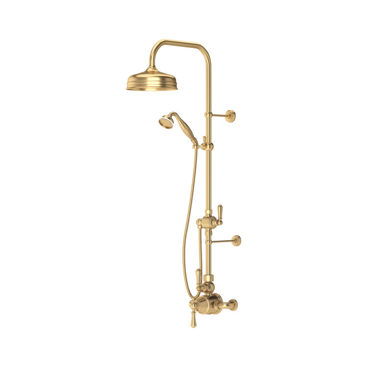Perrin & Rowe Georgian Duschsystem Nr. 2 Aufputz-Duschsystem mit Regendusche und Handbrause