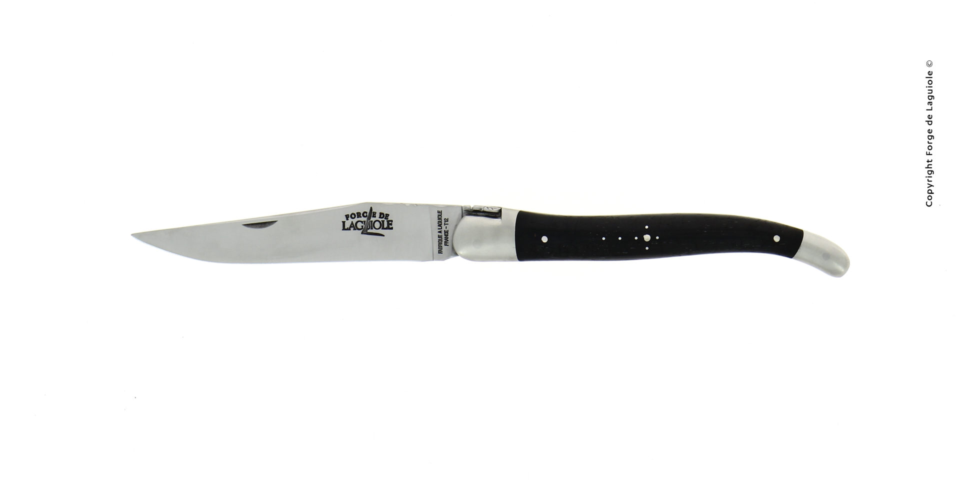 Laguiole Taschenmesser mit schwarzem Griff und Edelstahlklinge – traditionelles französisches Klappmesser Hochwertiges Laguiole Taschenmesser mit Edelstahlklinge und schwarzem Griff, ideale Kombination aus Funktionalität und elegantem Design